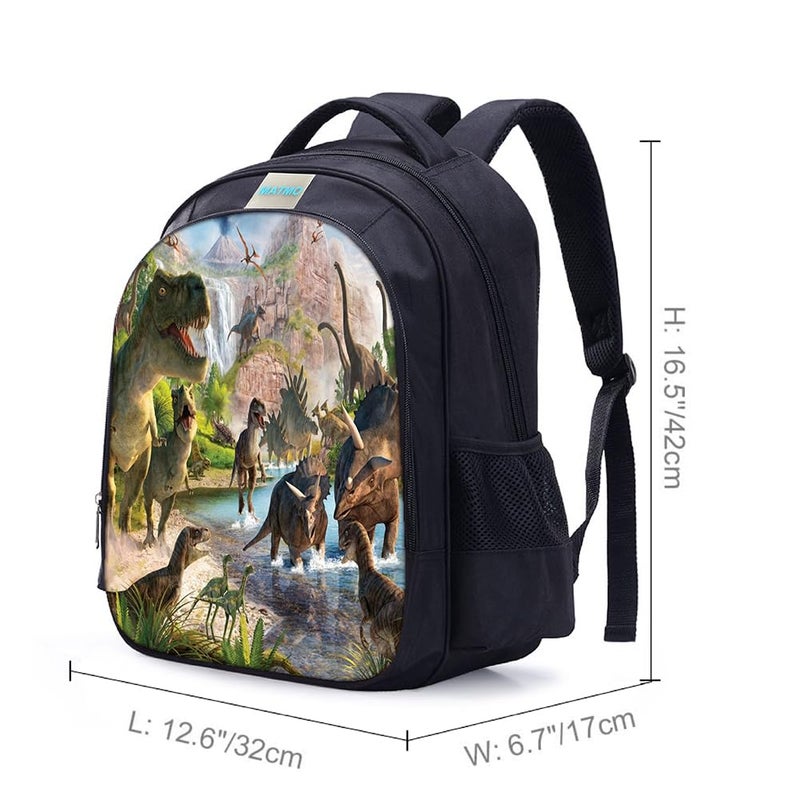 MATMO Dinosaur Backpack Student Backpacks for Boys School Backpack Kids Bookbag (Dinosaur 6) - Image 2